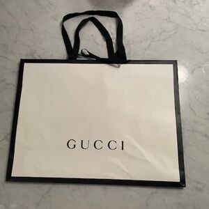 Gucci Large Paper Shopping Bag Authentic